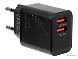 76-024# Ładowarka sieciowa gniazdo usbx2 qc 36w