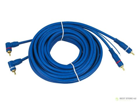 8676# Przyłącze 2xrca 6mm 5m złote kątowe + sterownik
