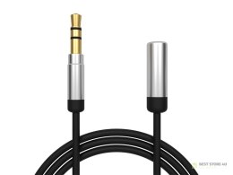 91-280# Przedłużacz jack 3,5mm 2,5m prosty hq