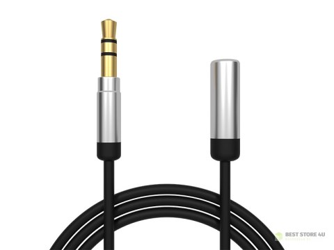 91-280# Przedłużacz jack 3,5mm 2,5m prosty hq