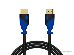 92-637# Przyłącze hdmi-hdmi blue proste 1.5m 4k