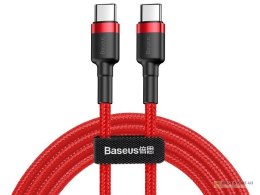 BASEUS Kabel USB-C - USB-C 2,0m Cafule PD 2.0 QC 3.0 60W (CATKLF-H09) Red