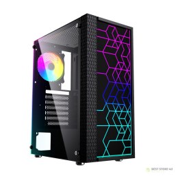 GEMBIRD OBUDOWA FORNAX 2500 MIDI-TOWER (1X USB 3.0, 2X USB 2.0, HD AUDIO, SZKLANY PANEL BOCZNY) CZARNA