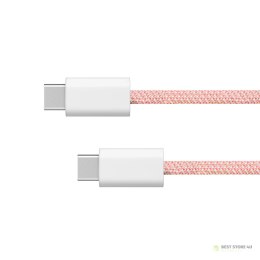 Kabel USB typu C - USB typu C 60 W 1 m różowy Kruger&Matz Basic