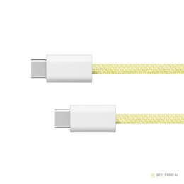 Kabel USB typu C - USB typu C 60 W 1 m żółty Kruger&Matz Basic