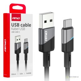 Kabel do ładowania usb-a - usb-c 3a 100cm fulllink amio-03923