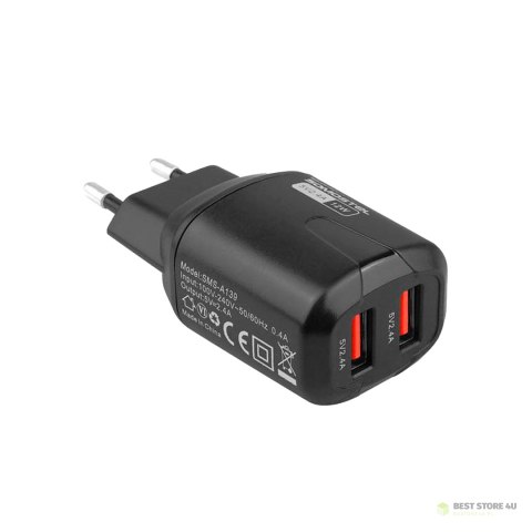 Ładowarka sieciowa microUSB 2400 mA