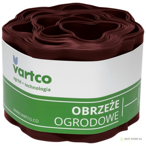 Obrzeże ogrodowe faliste 10cm x9m Vartco brązowe Obrzeże ogrodowe faliste 10cm x9m Vartco brązowe