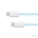 Kabel USB typu C - USB typu C 100 W 1 m niebieski Kruger&Matz Basic