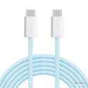 Kabel USB typu C - USB typu C 100 W 1 m niebieski Kruger&Matz Basic