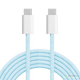 Kabel USB typu C - USB typu C 100 W 1 m niebieski Kruger&Matz Basic