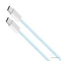 Kabel USB typu C - USB typu C 100 W 1 m niebieski Kruger&Matz Basic