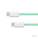 Kabel USB typu C - USB typu C 100 W 1 m zielony Kruger&Matz Basic