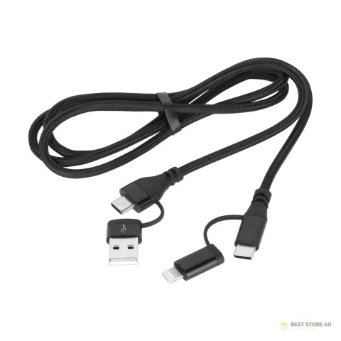 Kabel wtyk USB A/C - wtyk USB C/lightning (2+2) 1m Kabel wtyk USB A/C - wtyk USB C/lightning (2+2) 1m