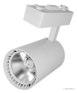 Lampa sklepowa led reflektor szynowy jednofazowy biały 30w 2250 lm światło zimne 6000k