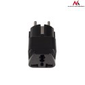 MCE155 46974 Adapter gniazdo UK na wtyk EU uniwersalny czarny