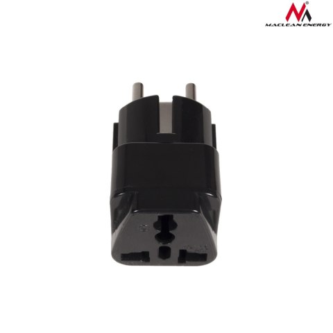 MCE155 46974 Adapter gniazdo UK na wtyk EU uniwersalny czarny