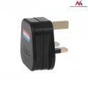 MCE193 52067 Wtyk UK czarny do montażu na kabel 13A 230V UK 3 Pin