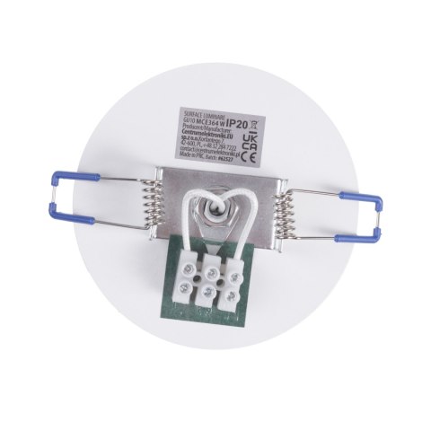 Oprawa podtynkowa / tuba Maclean, punktowa, okrągła, aluminiowa, GU10, 55x100mm, kolor biały, MCE364 W