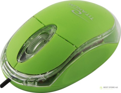 TM102G Titanum mysz przewod. 3d opt. usb raptor zielona