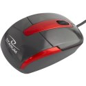 TM108K Mysz przewodowa 3D optyczna USB Barracuda czarna Titanum