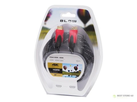 92-053# Przyłącze hdmi-hdmi red 4k 1,5m proste