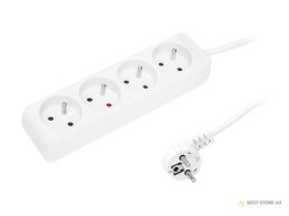 98-016# Przedłużacz sieciowy pr-470p 4-gniazda z uziemieniem 5m biały 3x1,5mm
