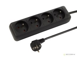 98-065# Przedłużacz sieciowy pr-470p 4-gniazda z uziemieniem 5m czarny 3x1,5mm