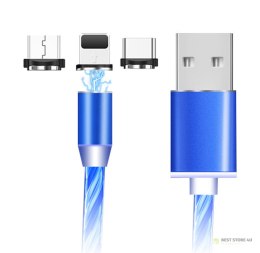 KK21S Magnetyczny kabel 3 w 1 led