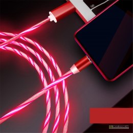 KK21W Magnetyczny kabel 3 w 1 led red