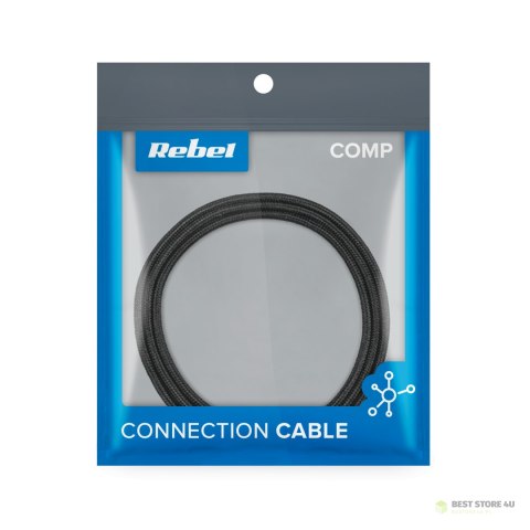 Kabel USB magnetyczny 3w1 microUSB, USB typu C, Lightning 100 cm czarny Kabel USB magnetyczny 3w1 microUSB, USB typu C, Lightning 100 cm czarny