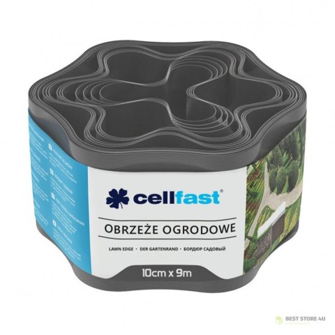 Obrzeże ogrodowe 10cm x 9m Cellfast grafitowe