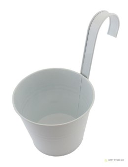 AG691D Doniczka balkonowa 16cm biała