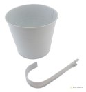 AG691D Doniczka balkonowa 16cm biała