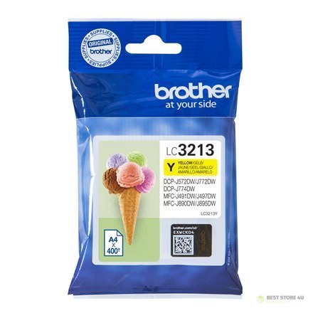 Brother LC | 3213Y | Żółty | Wkład atramentowy | 400 stron
