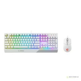 MSI | Vigor GK30 COMBO WHITE | Zestaw klawiatura i mysz | Przewodowa | Mysz w zestawie | USA | Biały | g