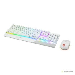 MSI | Vigor GK30 COMBO WHITE | Zestaw klawiatura i mysz | Przewodowa | Mysz w zestawie | USA | Biały | g