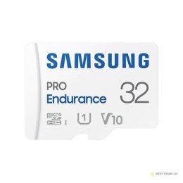 Samsung | PRO Endurance | MB-MJ32KA/EU | 32 GB | Karta pamięci microSD | Pamięć flash klasy U1, V10, Class 10 | Adapter SD