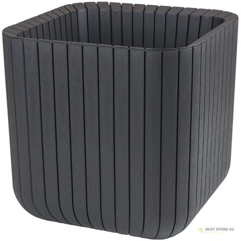 Doniczka Keter Cube Wood Planter M antracyt