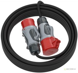 Przedł. SIŁOWY KERG 5G1.5/16A 10M CZARNY H05RRF guma EPR