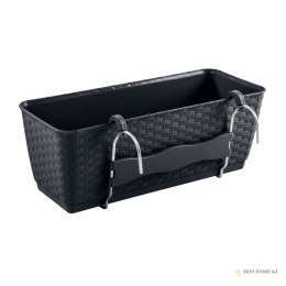 Doniczka rattanowa z hakami Ratolla DRL400PW antracyt