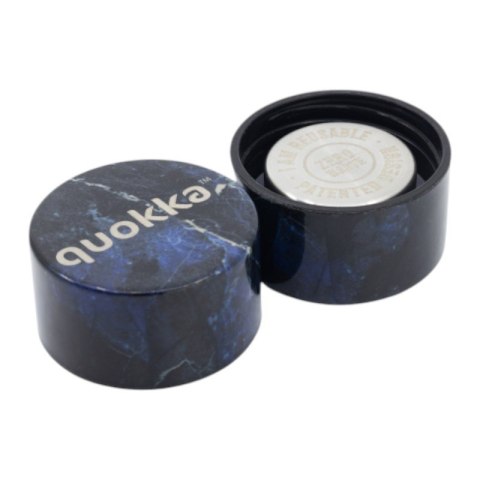 Quokka Solid - Butelka termiczna ze stali nierdzewnej 510 ml (Black Marble)