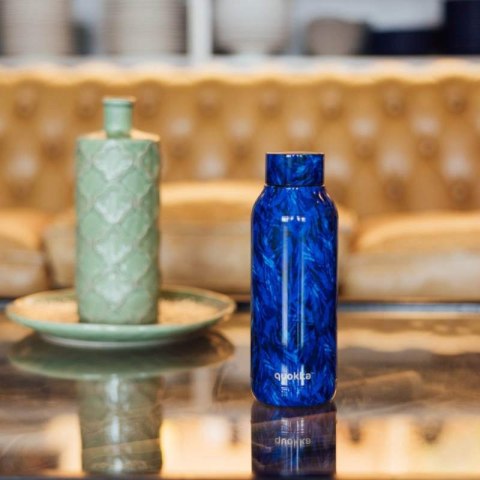 Quokka Solid - Butelka termiczna ze stali nierdzewnej 510 ml (Night Forest)