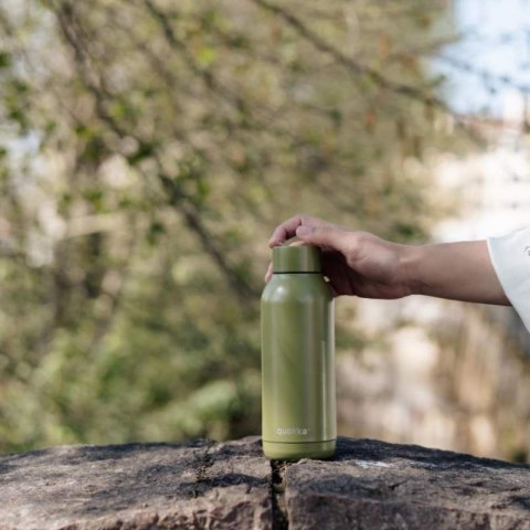 Quokka Solid - Butelka termiczna ze stali nierdzewnej 510 ml (Olive Green)