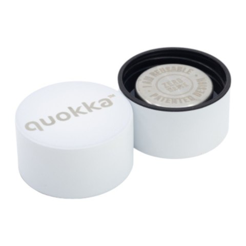 Quokka Solid - Butelka termiczna ze stali nierdzewnej 630 ml (White)