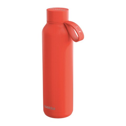 Quokka Solid With Strap - Butelka termiczna ze stali nierdzewnej 630 ml z paskiem (Orange)