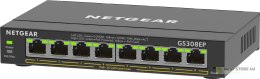Switch Netgear GS308EP-100PES 8p PoE 62W (PoE+: 8p) Unmanaged Gigabit