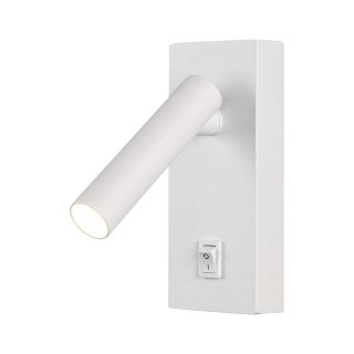 Oprawa LED V-TAC 2W Kinkiet Hotel Łóżko Włącznik Biały VT-402 3000K 150lm