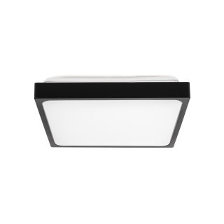 Plafon V-TAC 18W LED Kwadrat IP44 23x23cm Czarny VT-8618B-SQ 3000K 1800lm
