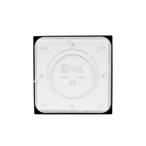 Plafon V-TAC 18W LED Kwadrat IP44 23x23cm Czarny VT-8618B-SQ 4000K 1800lm